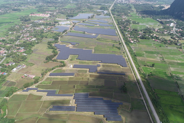 한화에너지가 2020년 11월 준공한 말레이시아 LSS 2 Chuping 태양광 발전소 전경. 2020.12.14 (사진 = 한화에너지 제공)